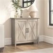 Key West Small Storage Cabinet with Doors in Washed Gray - Engineered Wood