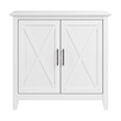 Key West Small Storage Cabinet with Doors in Pure White Oak - Engineered Wood