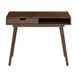 Nora 40W Writing Desk in Dark Walnut by Bush Furniture - Engineered Wood