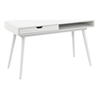 Nora 54W Writing Desk in Pure White by Bush Furniture - Engineered Wood