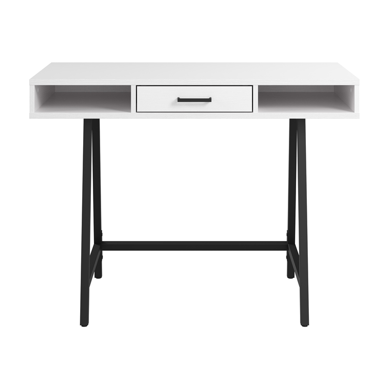 Steele 40W Writing Desk in Pure White Oak by Bush Furniture - Engineered Wood
