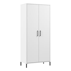 Essence Tall Storage Cabinet with Doors - Engineered Wood