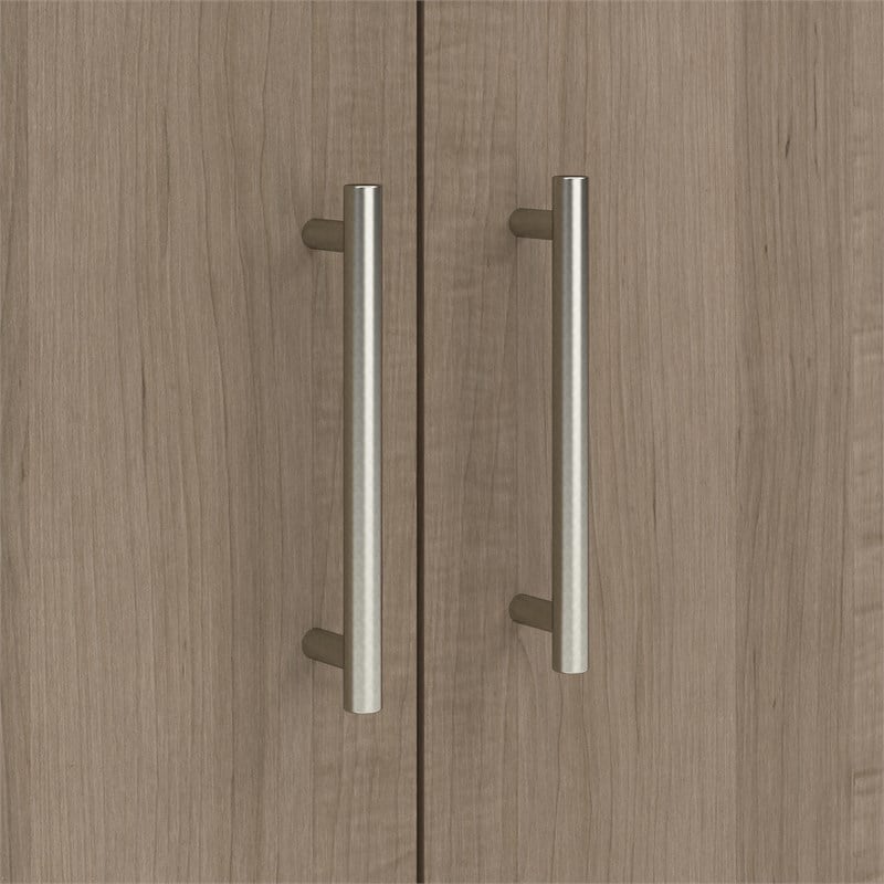 Somerset Small Storage Cabinet with Doors in Ash Gray - Engineered Wood