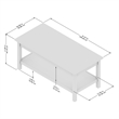 Mayfield Farmhouse Living Room Coffee Table - Engineered Wood