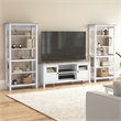 Mayfield Farmhouse 60W TV Stand with Bookcases - Engineered Wood
