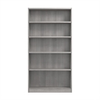 Universal Tall 5 Shelf Bookcase in Platinum Gray - Engineered Wood