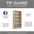 Universal Tall 5 Shelf Bookcase in Natural Elm - Engineered Wood