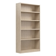 Universal Tall 5 Shelf Bookcase in Natural Elm - Engineered Wood