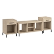 Essence Coffee Table with End Tables in Natural Elm - Engineered Wood