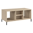 Essence Coffee Table with Shelves in Natural Elm - Engineered Wood