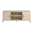 Essence 58W TV Stand with Doors and Shelves in Natural Elm - Engineered Wood