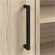 Essence 58W TV Stand with Doors and Shelves in Natural Elm - Engineered Wood