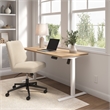 Energize Height Adjustable Standing Desk and Chair in Maple - Engineered Wood