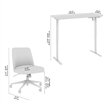 Energize Height Adjustable Standing Desk and Chair in Maple - Engineered Wood