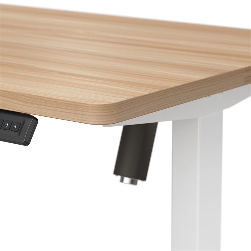 Energize Height Adjustable Standing Desk and Chair in Maple - Engineered Wood
