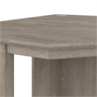 Key West 34W Small Corner Desk and Chair Set in Washed Gray - Engineered Wood