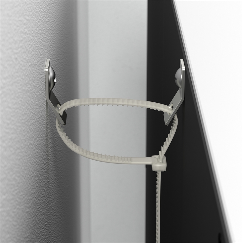 Universal 17W Narrow 5 Shelf Bookcase Set in White - Engineered Wood