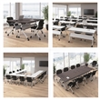 Envision 60 inch W Foldable Training Room Table Storm Gray