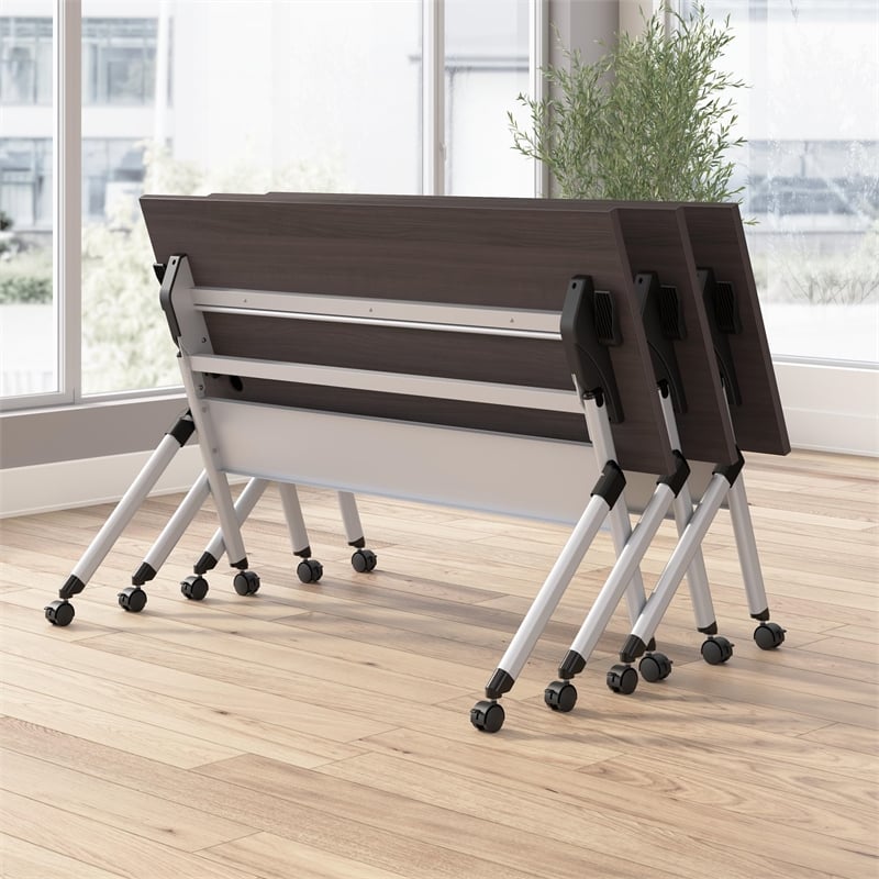 Envision 60 inch W Foldable Training Room Table Storm Gray