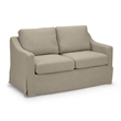 Harper 57W Loveseat with Slipcover - Sand Basketweave Fabric