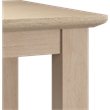 Bush Home Camille Fluted 5 Shelf Bookcase with Doors in Natural Birch