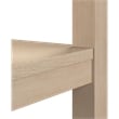 Bush Home Camille Fluted 5 Shelf Bookcase with Doors in Natural Birch