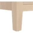 Bush Home Camille Fluted 5 Shelf Bookcase with Doors in Natural Birch