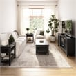 Bush Home Camille 58W Fluted TV Stand with Storage in Onyx Birch