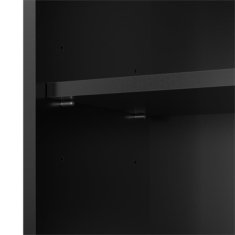 Bush Home Essence 4 Shelf Bookcase in Black Stipple
