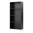 Bush Home Essence 4 Shelf Bookcase in Black Stipple