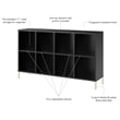 Bush Home Essence 8 Cube Organizer in Black Stipple