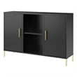 Bush Home Essence Accent Cabinet with Doors in Black Stipple