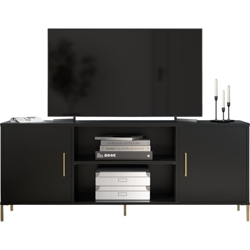 Bush Home Essence 58W TV Stand in Black Stipple