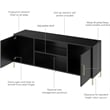Bush Home Essence 58W TV Stand in Black Stipple
