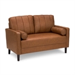 Bush Home Max 54W Loveseat in Buffed Camel Vegan Leather