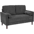 Bush Home Max 54W Loveseat in Iron Gray Chenille Fabric