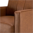 Bush Home Max 77W Sofa in Buffed Camel Vegan Leather