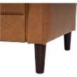 Bush Home Max 77W Sofa in Buffed Camel Vegan Leather