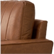 Bush Home Max 77W Sofa in Buffed Camel Vegan Leather