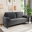 Bush Home Max 77W Sofa in Iron Gray Chenille Fabric