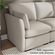 Bush Home Sienna Modular Arm Set with Pillows Arms Only Seating Sold Separately in Mist Taupe Woven Fabric