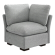 Bush Home Sienna Modular Corner Wedge in Dove Gray Woven Fabric