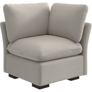 Bush Home Sienna Modular Corner Wedge in Mist Taupe Woven Fabric