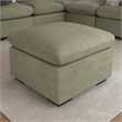 Bush Home Sienna Modular Storage Ottoman in Soft Green Woven Fabric