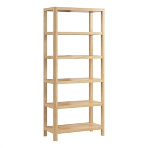 Bush Home Vera 5 Shelf Bookcase in Natural White Oak