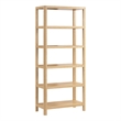 Bush Home Vera 5 Shelf Bookcase in Natural White Oak