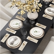 Bush Home Camille 71W Fluted Base Dining Table in Onyx Birch