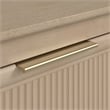 Bush Home Camille Fluted End Table with Drawer in Natural Birch