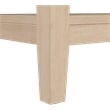 Bush Home Camille Fluted End Table with Drawer in Natural Birch