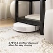 Bush Home Camille Fluted End Table with Drawer in Onyx Birch